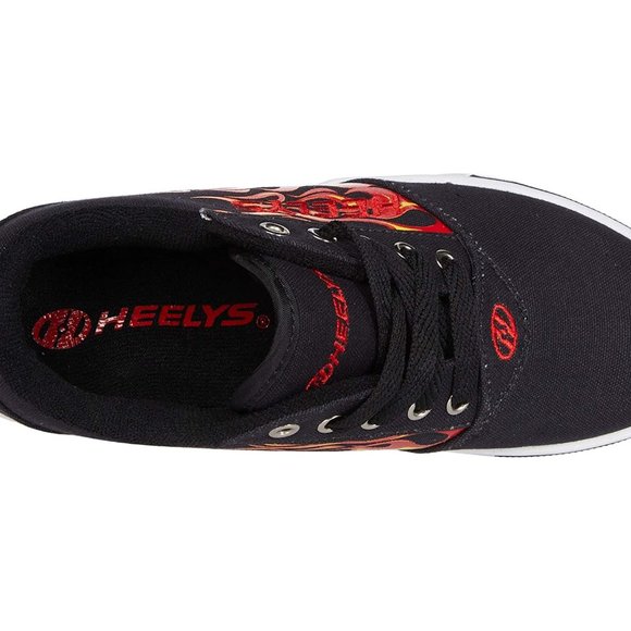 Heelys Pro 20 Prints Black/Red Flames Men's 8 M - Picture 3 of 7